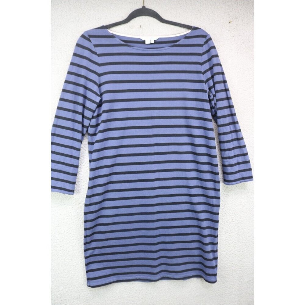 Boden Long Sleeve Midi Dress-Size 6L-Striped